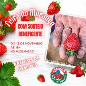 Convite para Feira do morango