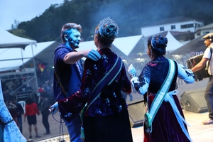 O encerramento da festa ficou por conta deles: Garotos Tradição - Festa do Morango de Pedra Azul