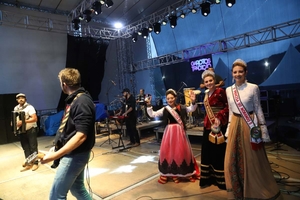 O encerramento da festa ficou por conta deles: Garotos Tradição - Festa do Morango de Pedra Azul